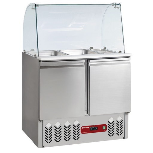 [SAL2M/R6_KV2] Set saladette & Kit curved glass : 