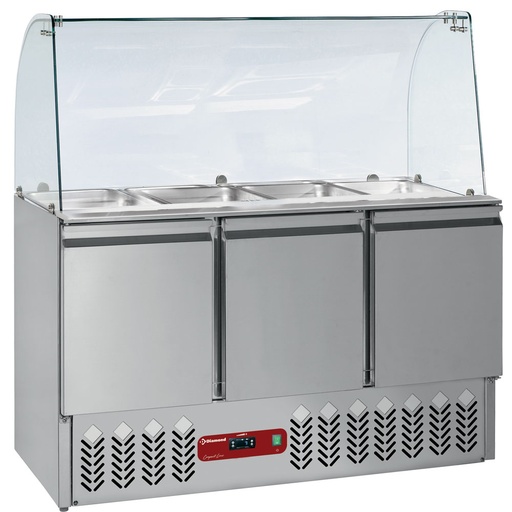 [SAL3M/R6_KV3] Set saladette & Kit curved glass : 