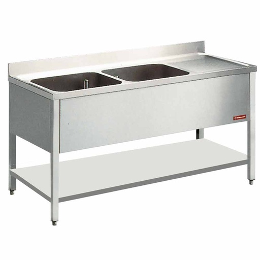 [L2021D] Sink 2 tanks and 1 drain surface