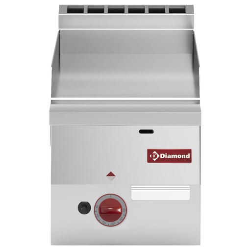 [G60/PLCD3T-N] Smooth gas cooking plate "chromium" -Top-
