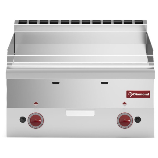 [G60/PLCD6T-N] Smooth gas cooking plate "chromium" -Top-