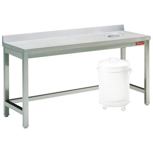 [TS1270A-2EME] Sorting table with opening for waste + bord        