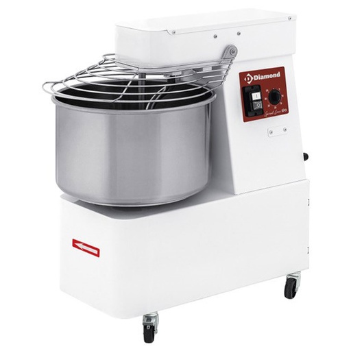 [FD22/M1-S] Spiral kneader 22 Liters, timer, on wheels