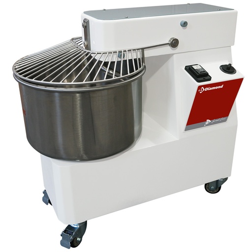 [NT33/M1] Spiral kneader 33 liters, timer, on wheels