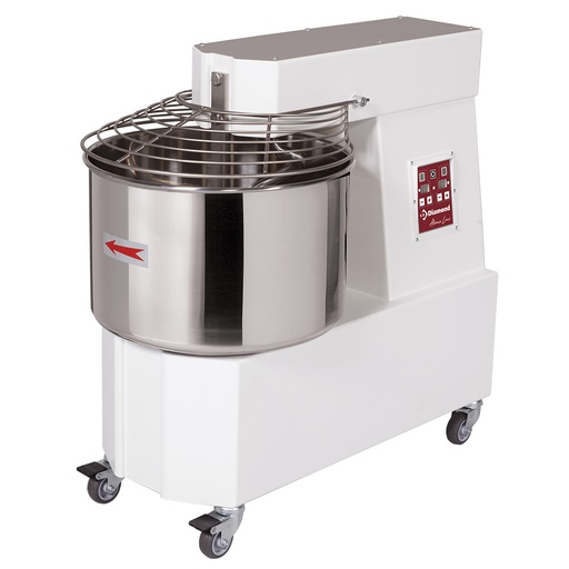 [DH42/T2V-230/3-] Spiral mixer 42 liters, 2 speeds, - Automatic, digital, on wheels
