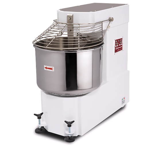 [DH80B/T2V] Spiral mixer 85 liters, 2 speeds, - Automatic, digital, 2 wheels and 2 cylinders