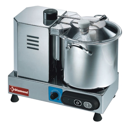 [CSP/6V] Stainless steel cutter, 6 liters, variable speed