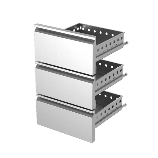 [K-T1/3] Stainless steel drawer block kit (1/3+1/3+1/3) x KBR€¦