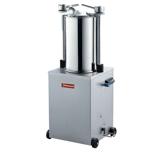 [BSH-25B] Stainless steel hydraulic vertical sausage filler, 25 liters on wheels