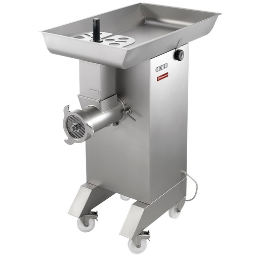 [TTGD-42/DC-PDH] Stainless steel meat mincer N° 42,ø 4.5 mm, 800/1000 kg/h, with wheels