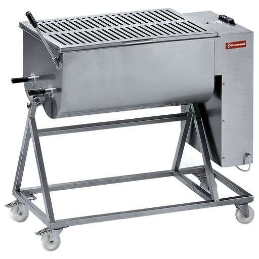 [MCR-120P/N] Stainless steel meat mixer 120 kg, stand with wheels