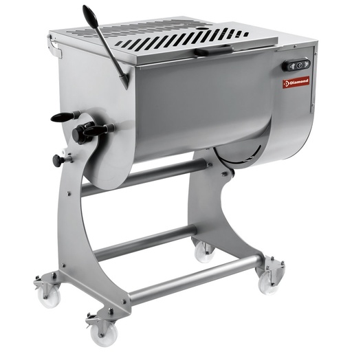 [MCR-80P/N] Stainless steel meat mixer 80 kg, stand with wheels