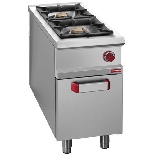 [G1/2BA1] Stove 2 gas burners, cupboard - PASS-THROUGH