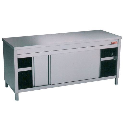 [TA166/U] Table on neutral cupboard 2 sliding doors  
