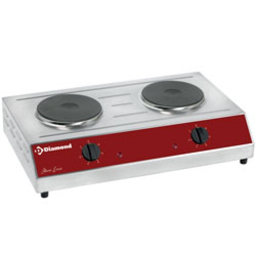 [PLAQ/2E-N] Table top electric stove, 2 plates (2x 1.5 kW)