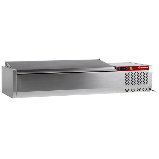 [SX120/CC-R6] Topping shelf  5x GN 1/4 - 150 mm, with stainless steel lid