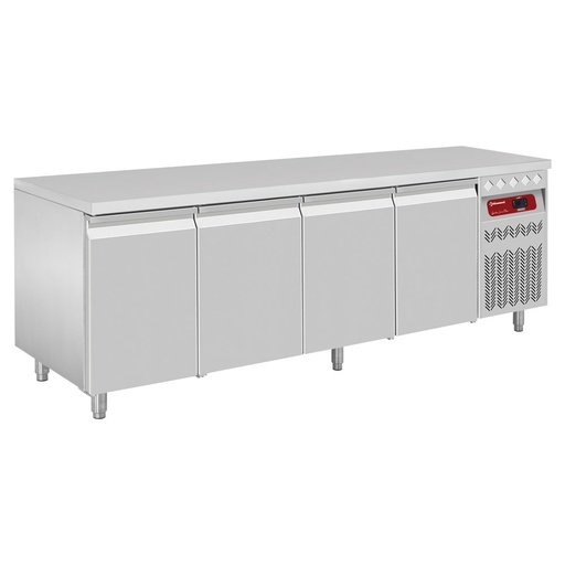 [DT224/R2] Ventilated refrigerated table, 4 doors GN 1/1, 550 Lit.