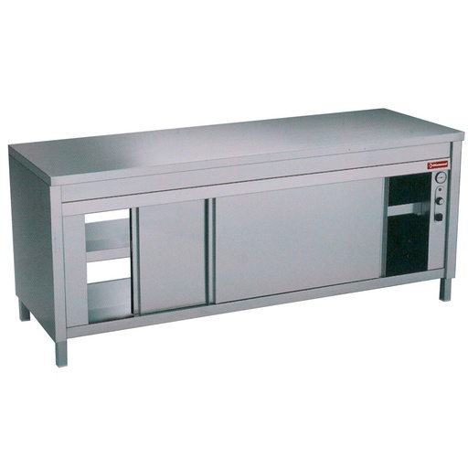 [TEP127/M] Working table on heating cupboard "pass through"