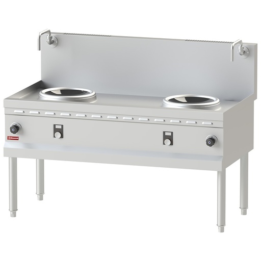 [WIN2-14] Fourneau wok induction 2 zones - Ø300 MM