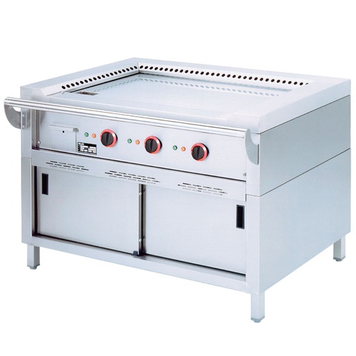[TPE3-15] Plaque "Teppanyaki " électrique, 3 zones (3x 4,7 kW), sur armoire
