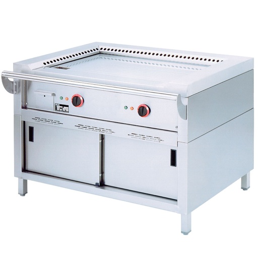 [TPE2-12] Plaque "Teppanyaki " électrique, 2 zones (2x 5,85 kW), sur armoire