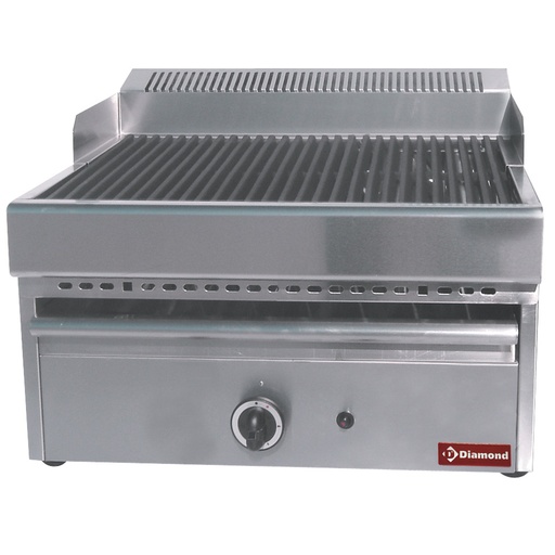 [GV641] Grill-vapeur gaz avec grille de cuisson en fonte -Top-