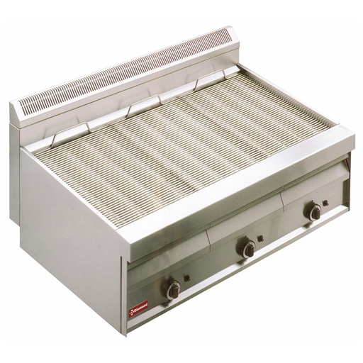 [GV1207] Grill-vapeur gaz avec grille de cuisson en "O" -Top-