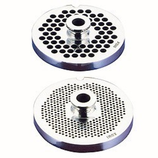 [G128] Grille en inox Ø 8 mm, x hachoir N° 12