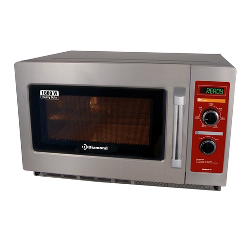 [DW3418-M] Four micro-ondes en inox (GN 2/3),1800 W. (34 Lt), mécanique