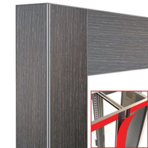 [DE53-U-WL] Déco jonction 2x530 Lt. Wengé loft - magnétique