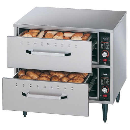 [DDW-2] Chauffe-aliments à poser, 2 tiroirs (GN 1/1 - 150 mm)