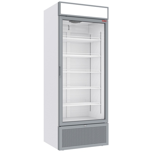 [CLP72-SW] Vitrine ventilée positive 715 litres BLANCHE avec caisson lumineux