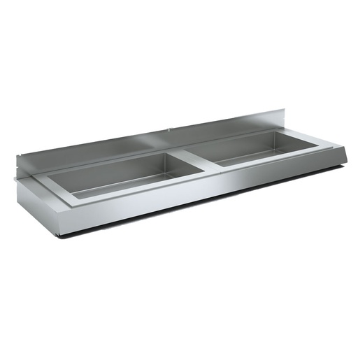 [BM-10] Option : Cuve bain marie 2x GN 1/1, H150mm